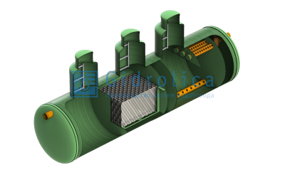 Gidrolica LOS-System 3/пескоотделитель-бензомаслоотделитель-сорбционный фильтр/120