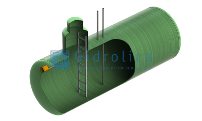 Топливная емкость Gidrolica Tank Fuel/горизонтальный вариант/650х6600мм