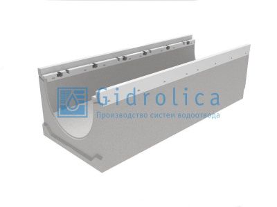 Лоток водоотводный бетонный коробчатый (СО-300мм), с оцинкованной насадкой, с уклоном 0,5% КUу 100.39,9 (30).58(51) - BGZ-V, № 37
