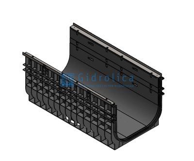 Лоток водоотводный Gidrolica Super ЛВ -50.55.48 - пластиковый, кл. Е600