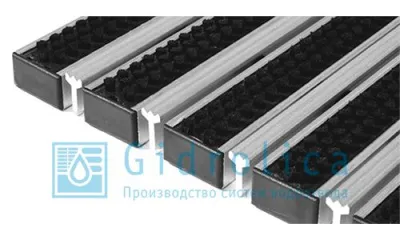 Придверная решетка Gidrolica Step - щетка+скребок,  м.кв.