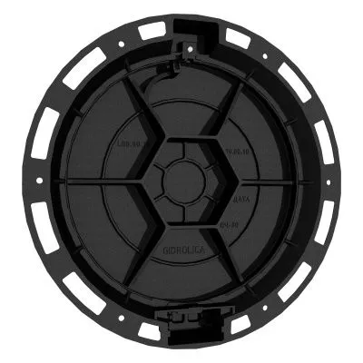 Люк чугунный Gidrolica Street СТ(Е600)-2-60 (&quot;К&quot;, канализационная шахта) 